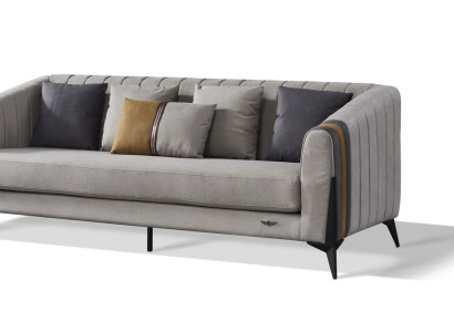 Sofagarnitur 3+1+1 Sitzer Set Design Sofas Polster Couchen Textil Leder